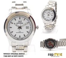 Jam Tangan Mirage Original 7380 BRP-M Date White - FastimeWatch