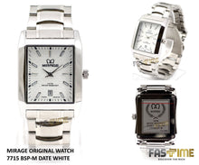 Jam Tangan Mirage Original 7715 BSP-M Date White - FastimeWatch