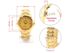 Jam Tangan Mirage Original 7799 BRP-M Date Gold - FastimeWatch