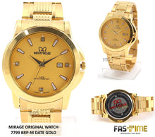 Jam Tangan Mirage Original 7799 BRP-M Date Gold - FastimeWatch