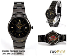 Jam Tangan Mirage Original 7801 BRP-L Black - FastimeWatch