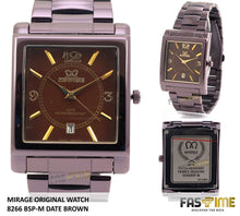 Jam Tangan Mirage Original 8266 BSP-M Date Brown - FastimeWatch