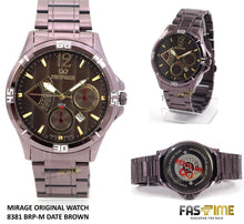 Jam Tangan Mirage Original 8381 BRP-M Date Brown - FastimeWatch