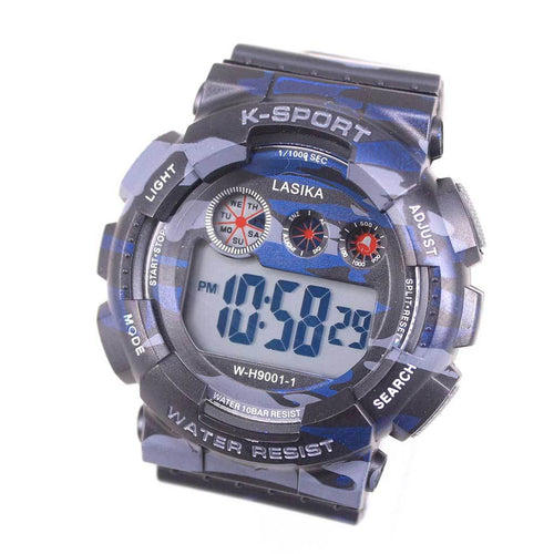 Jam Tangan Sport Digital Lasika W-H 9001 Army Unisex - FastimeWatch